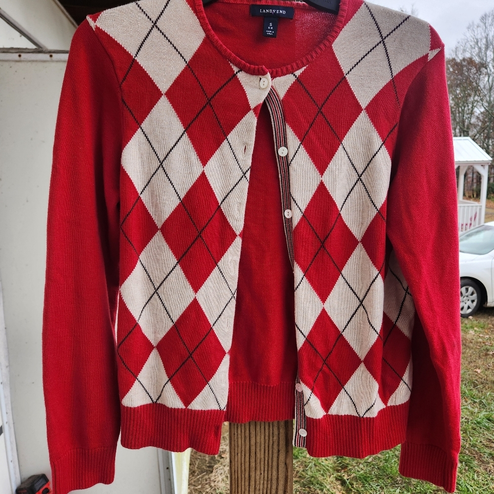 Lands End cardigan